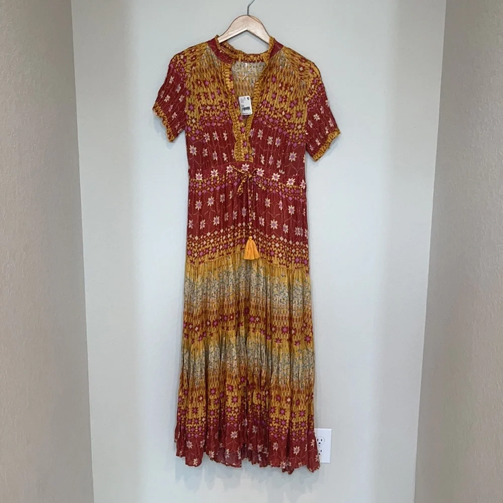 NWT Free People Rare Feeling Maxi Dress - Picture 2 of 8